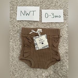 Kate Quinn ribbed ruffle bloomers. Size 0-3months.